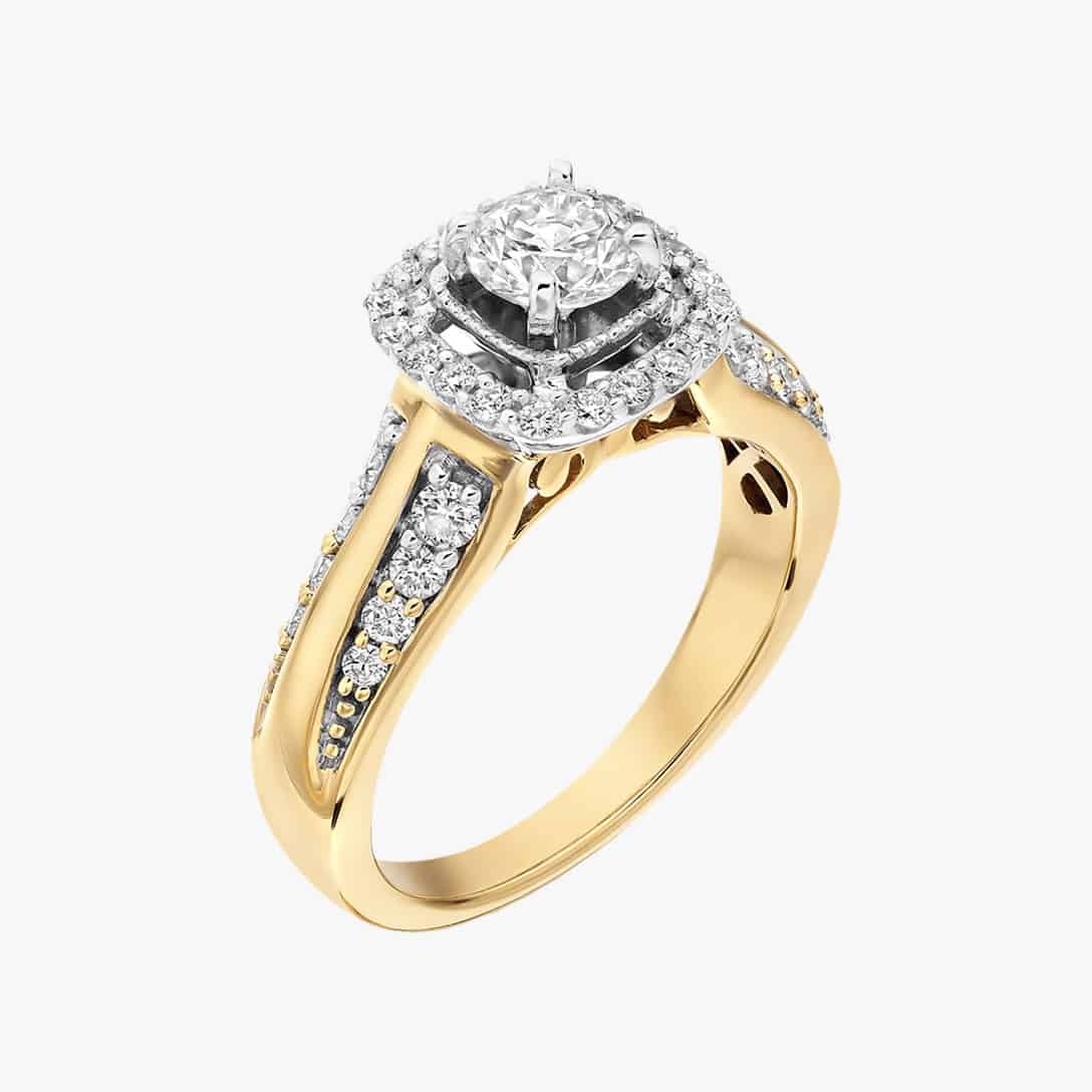 Band Ring in Platinum With Diamonds - Giftoria - zestawy prezentowe 3 Band Ring in Platinum With Diamonds - Giftoria - zestawy prezentowe 3