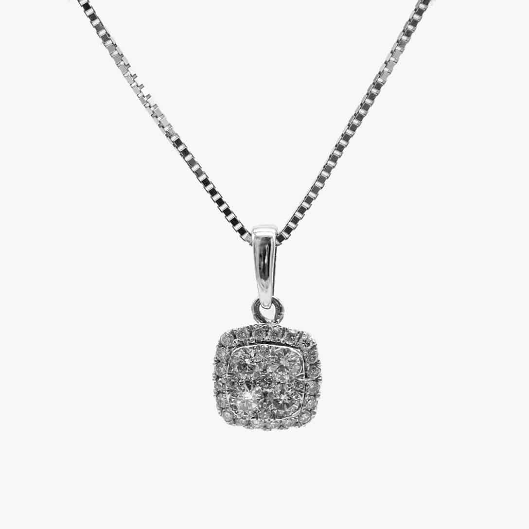 Gold Overlay Diamond Accent Initial Necklace - Giftoria - zestawy prezentowe 3 Gold Overlay Diamond Accent Initial Necklace - Giftoria - zestawy prezentowe 3