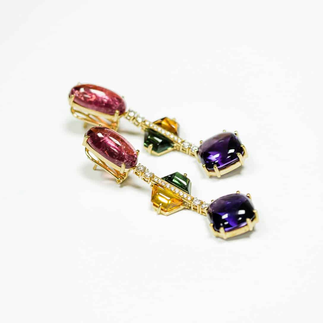 Goldplated Crystal Flower Leverback Earrings - Giftoria - zestawy prezentowe 3 Goldplated Crystal Flower Leverback Earrings - Giftoria - zestawy prezentowe 3