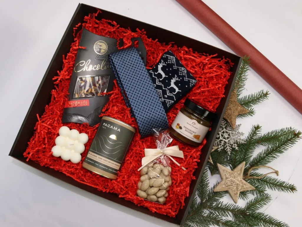 Świąteczna Elegancja – box prezentowy na święta dla niego  -  Giftoria - zestawy prezentowe