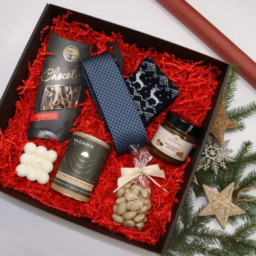 Świąteczna Elegancja – box prezentowy na święta dla niego - Giftoria - zestawy prezentowe Świąteczna Elegancja – box prezentowy na święta dla niego - Giftoria - zestawy prezentowe