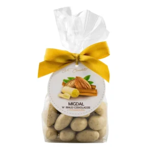 Migdały w czekoladzie białej z cynamonem - Giftoria - zestawy prezentowe Migdały w czekoladzie białej z cynamonem - Giftoria - zestawy prezentowe