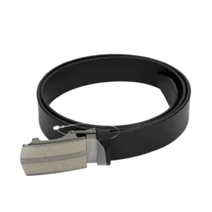 Pasek skórzany męski czarny z automatyczną klamrą - Giftoria - zestawy prezentowe Pasek skórzany męski czarny z automatyczną klamrą - Giftoria - zestawy prezentowe