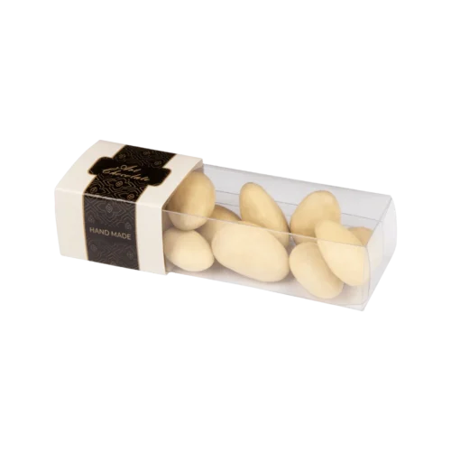 Migdały w czekoladzie białej - Giftoria - zestawy prezentowe Migdały w czekoladzie białej - Giftoria - zestawy prezentowe