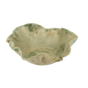 Ceramiczna misa dekoracyjna Kwiat Zieleni – ręcznie wykonana  -  Giftoria - zestawy prezentowe