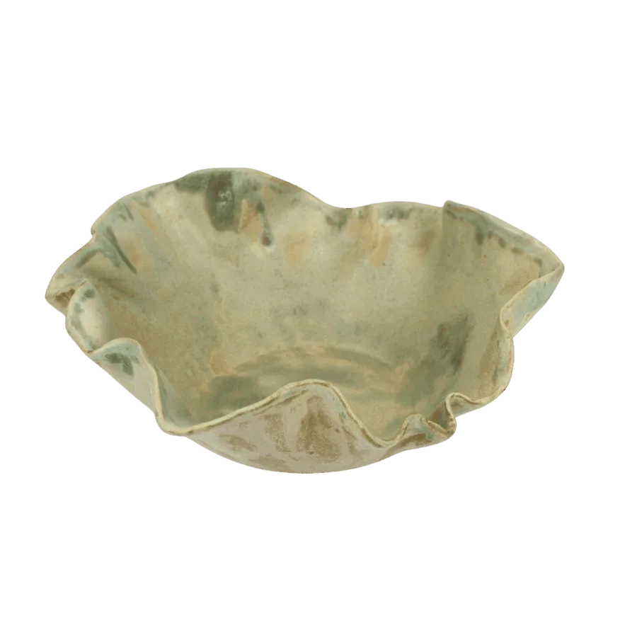 Ceramiczna misa dekoracyjna Kwiat Zieleni – ręcznie wykonana  -  Giftoria - zestawy prezentowe 2