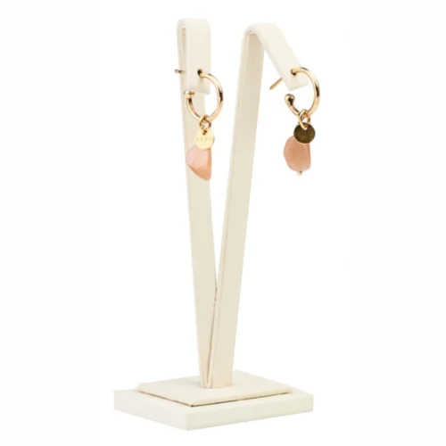 Kolczyki z&nbsp;kamieniem słonecznym  -  Giftoria - zestawy prezentowe