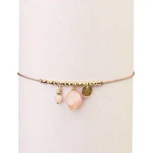 Bransoletka na&nbsp;nici jedwabnej z&nbsp;kamieniami słonecznymi  -  Giftoria - zestawy prezentowe