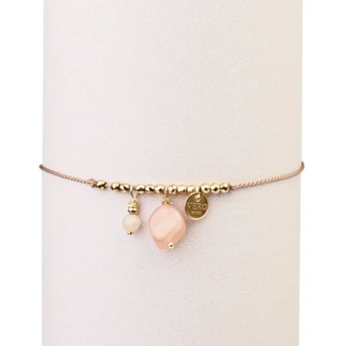 Bransoletka na&nbsp;nici jedwabnej z&nbsp;kamieniami słonecznymi  -  Giftoria - zestawy prezentowe