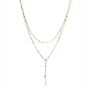 Naszyjnik z&nbsp;podwójnym łańcuszkiem DOUBLE  -  Giftoria - zestawy prezentowe