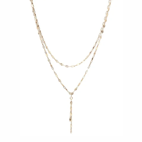 Naszyjnik z&nbsp;podwójnym łańcuszkiem DOUBLE  -  Giftoria - zestawy prezentowe