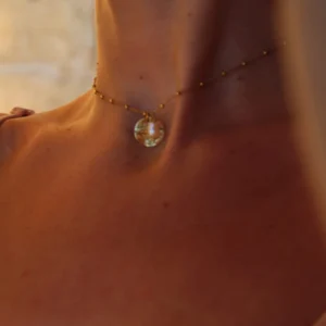 Naszyjnik kulkowy z perłą i blaszką - Giftoria - zestawy prezentowe Naszyjnik kulkowy z perłą i blaszką - Giftoria - zestawy prezentowe