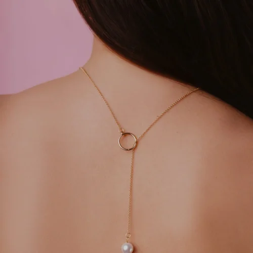 Naszyjnik z&nbsp;perłą przewlekany  -  Giftoria - zestawy prezentowe