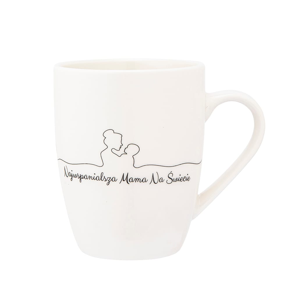 Kubek porcelanowy Najwspanialsza Mama 340 ml, prezent na Dzień Matki  -  Giftoria - zestawy prezentowe