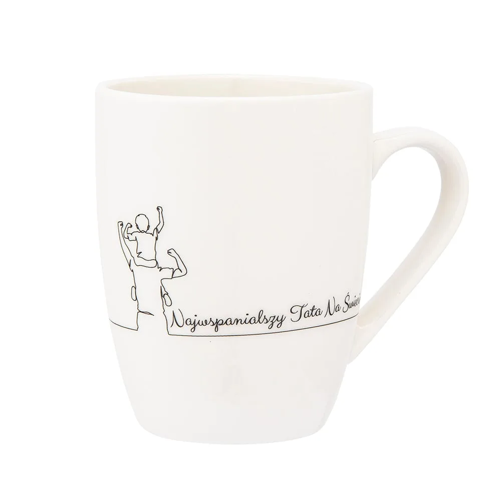 Kubek porcelanowy Najwspanialszy Tata 340 ml  -  Giftoria - zestawy prezentowe