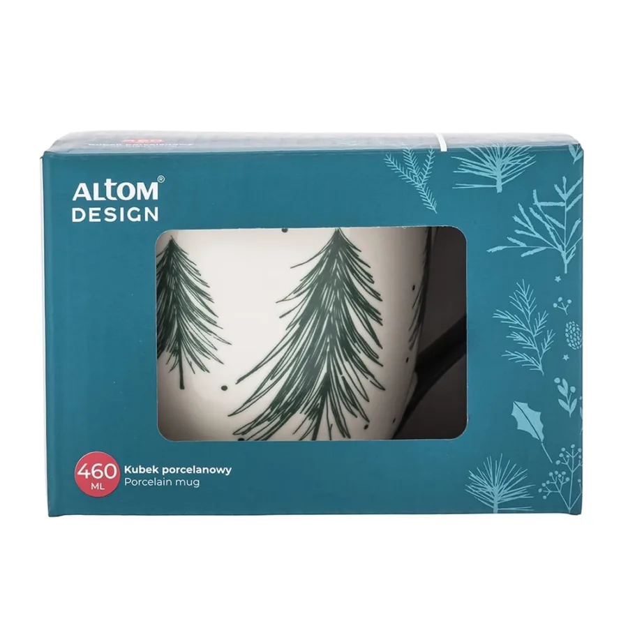 Kubek świąteczny Choinka zielona 460 ml  -  Giftoria - zestawy prezentowe 4