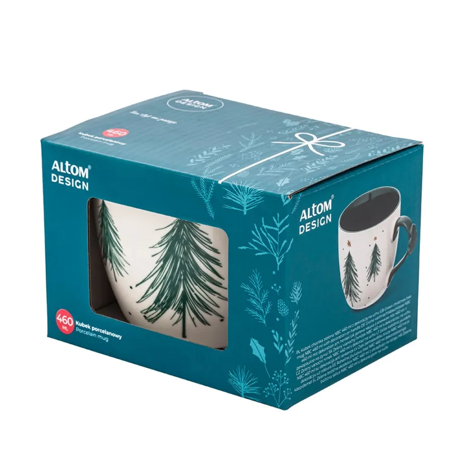 Kubek świąteczny Choinka zielona 460 ml  -  Giftoria - zestawy prezentowe 5