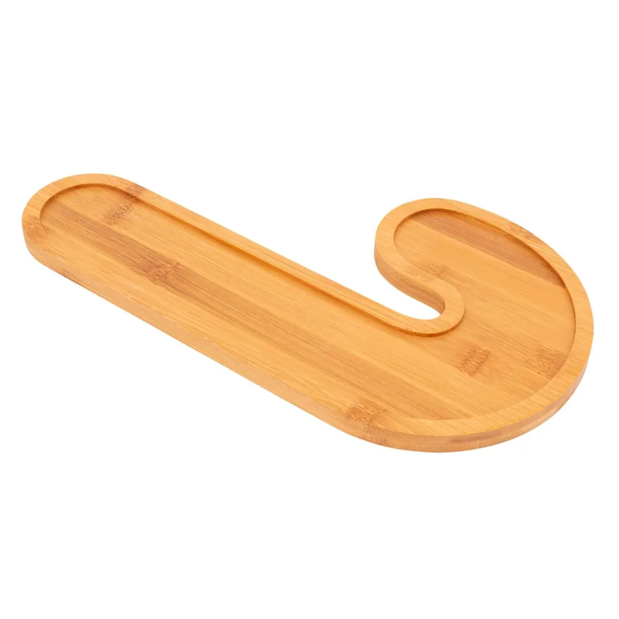 Świąteczny zestaw naczyń dekoracyjnych na bambusowej podstawie – Cukrowa Laseczka, 30×16,5 cm  -  Giftoria - zestawy prezentowe 4
