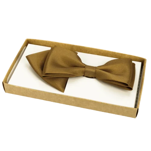 Elegancka męska muszka gładka z&nbsp;wypustką – wzór 4  -  Giftoria - zestawy prezentowe