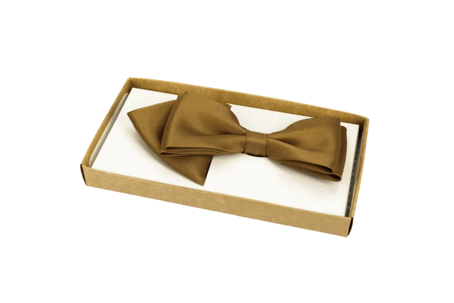 Elegancka męska muszka gładka z wypustką – wzór 4  -  Giftoria - zestawy prezentowe