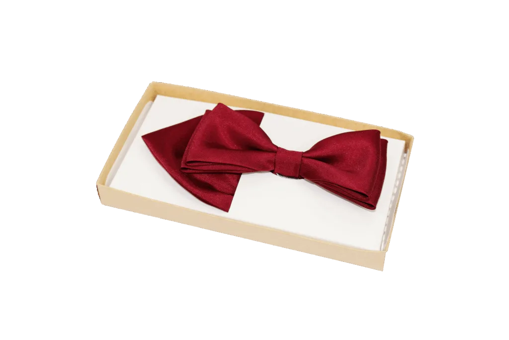 Elegancka męska muszka gładka z wypustką – wzór 7  -  Giftoria - zestawy prezentowe