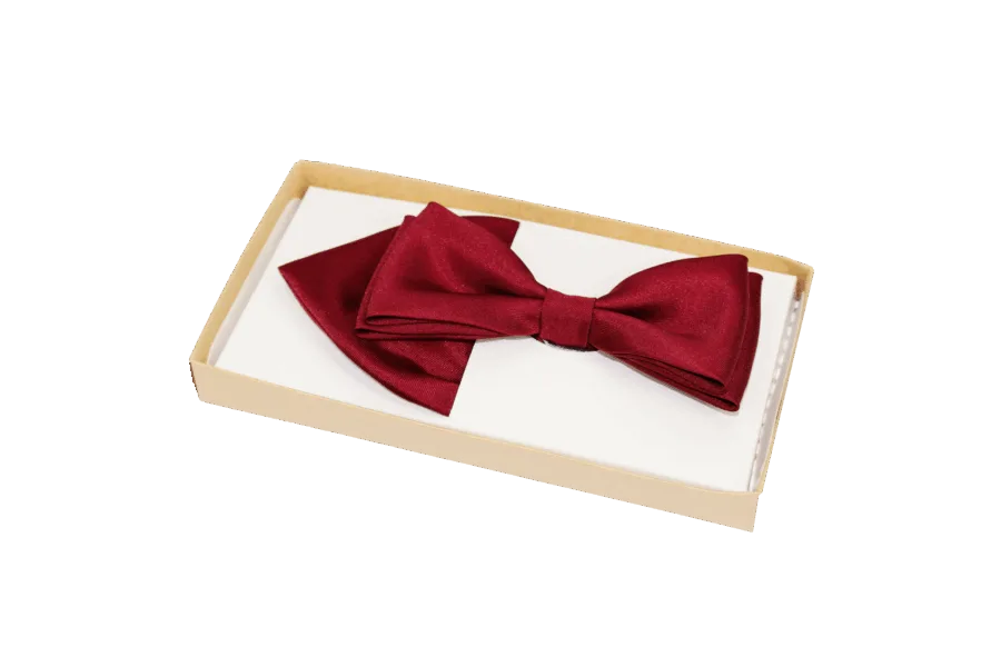 Elegancka męska muszka gładka z wypustką – wzór 7  -  Giftoria - zestawy prezentowe