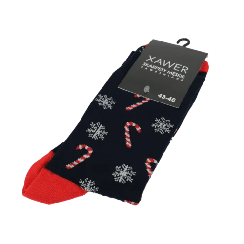 Świąteczne skarpetki – wzór 2  -  Giftoria - zestawy prezentowe