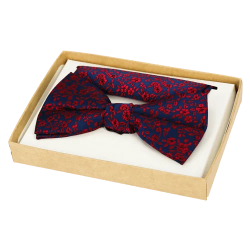 Elegancka męska muszka gładka z&nbsp;wypustką – wzór 12  -  Giftoria - zestawy prezentowe