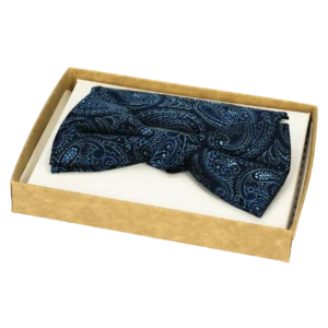 Elegancka męska muszka gładka z&nbsp;wypustką – wzór 14  -  Giftoria - zestawy prezentowe