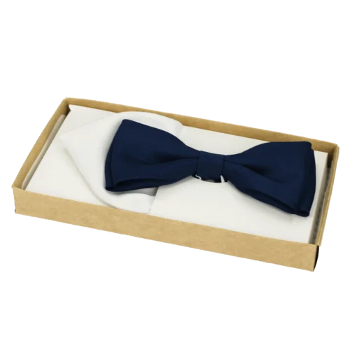 Elegancka męska muszka gładka z&nbsp;wypustką – wzór 16  -  Giftoria - zestawy prezentowe