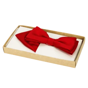 Elegancka męska muszka gładka z&nbsp;wypustką – wzór 18  -  Giftoria - zestawy prezentowe