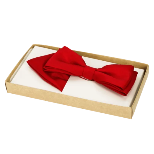 Elegancka męska muszka gładka z&nbsp;wypustką – wzór 18  -  Giftoria - zestawy prezentowe