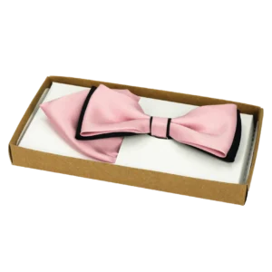 Elegancka męska muszka gładka z&nbsp;wypustką – wzór 19  -  Giftoria - zestawy prezentowe