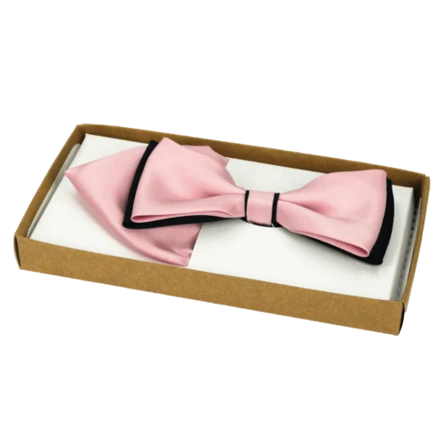 Elegancka męska muszka gładka z&nbsp;wypustką – wzór 19  -  Giftoria - zestawy prezentowe