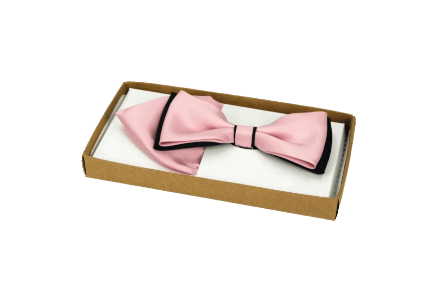 Elegancka męska muszka gładka z wypustką – wzór 19  -  Giftoria - zestawy prezentowe