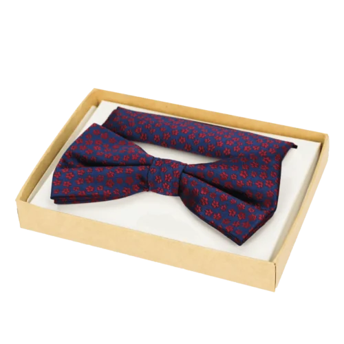 Elegancka męska muszka gładka z&nbsp;wypustką – wzór 21  -  Giftoria - zestawy prezentowe