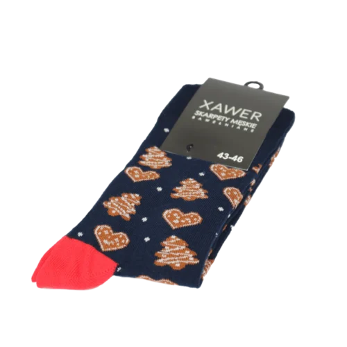 Świąteczne skarpetki – wzór 6  -  Giftoria - zestawy prezentowe