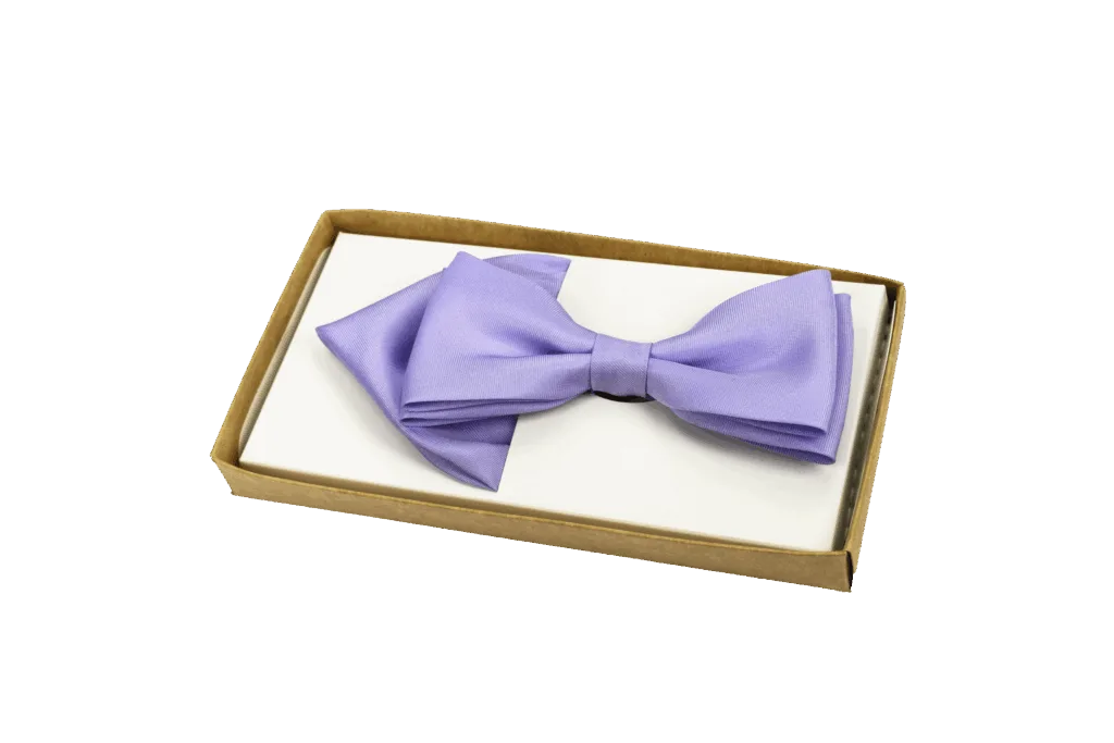 Elegancka męska muszka gładka z wypustką – wzór 2  -  Giftoria - zestawy prezentowe