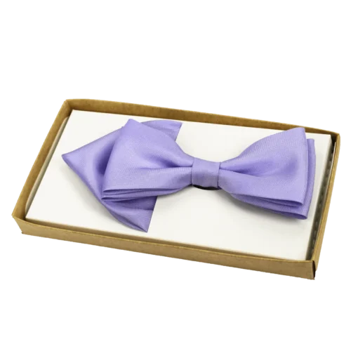 Elegancka męska muszka gładka z&nbsp;wypustką – wzór 2  -  Giftoria - zestawy prezentowe