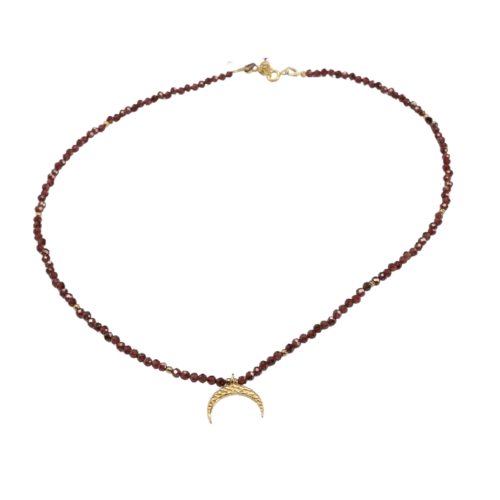 Naszyjnik Róg obfitości bordowy  -  Giftoria - zestawy prezentowe