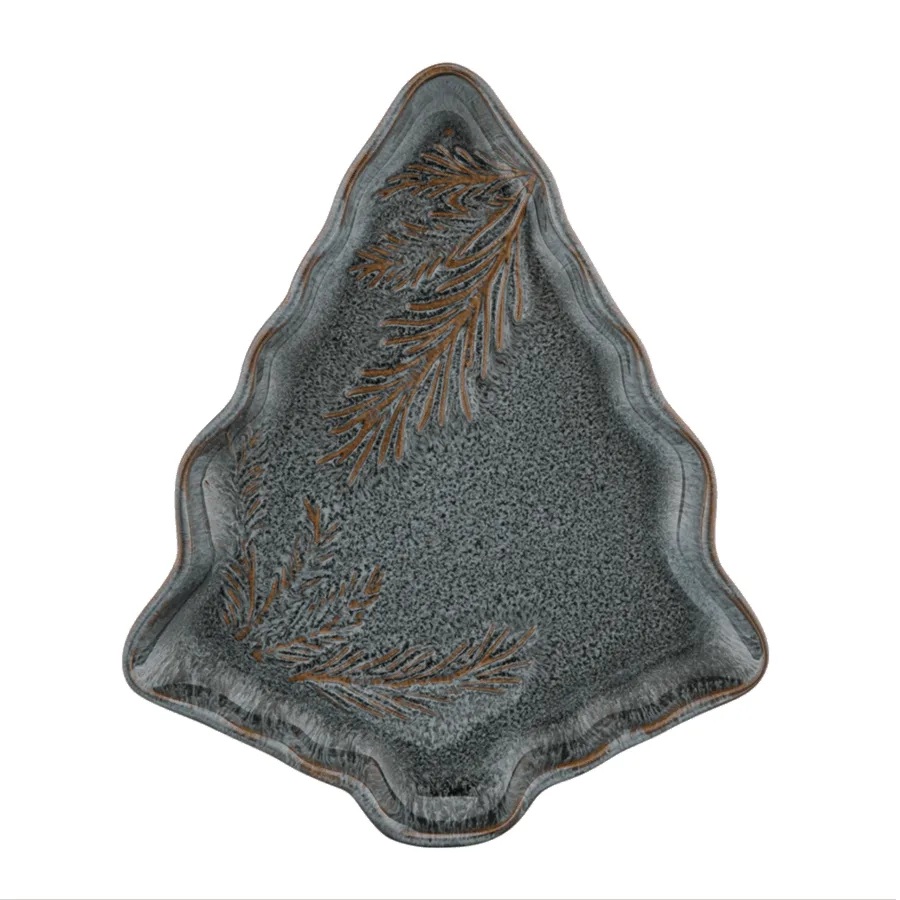 Sosnowy Las – Ceramiczny Półmisek Choinka 16×13 cm  -  Giftoria - zestawy prezentowe 2
