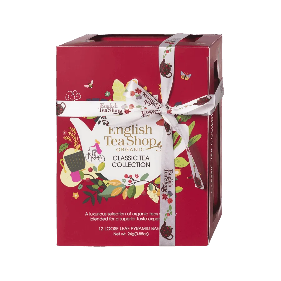 Classic Tea Collection Red – 12 Piramidek (Opakowanie EKO)  -  Giftoria - zestawy prezentowe 2