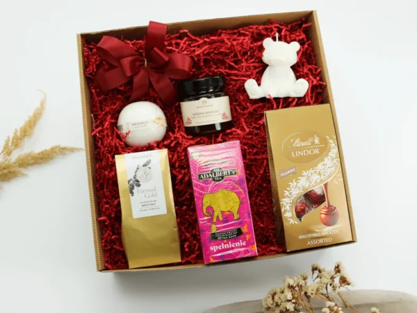 Zestaw Prezentowy „Złote Chwile Relaksu” – luksus, aromaty i&nbsp;przyjemność  -  Giftoria - zestawy prezentowe