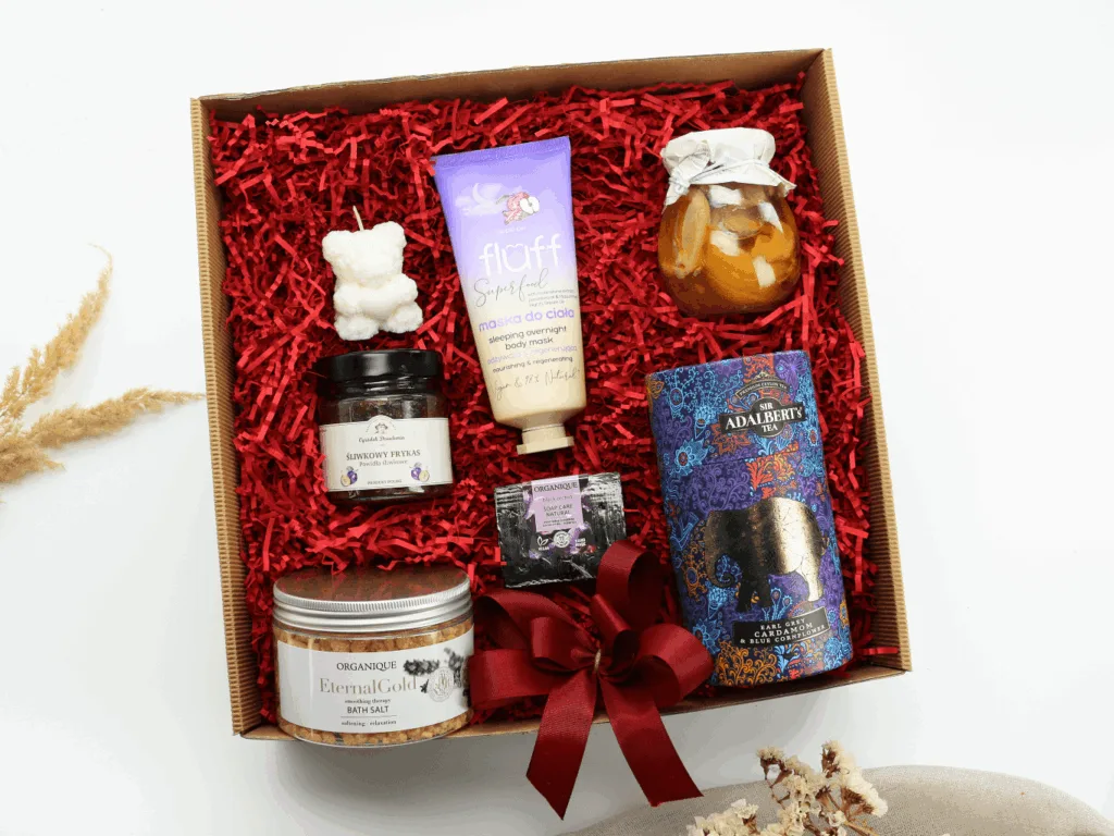 Zestaw Prezentowy „Złota Radość” – chwile relaksu, aromaty i przyjemności  -  Giftoria - zestawy prezentowe