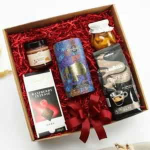 Zestaw Prezentowy z&nbsp;kawą ziarnistą Lavazza „Malinowe Rozkosze”  -  Giftoria - zestawy prezentowe