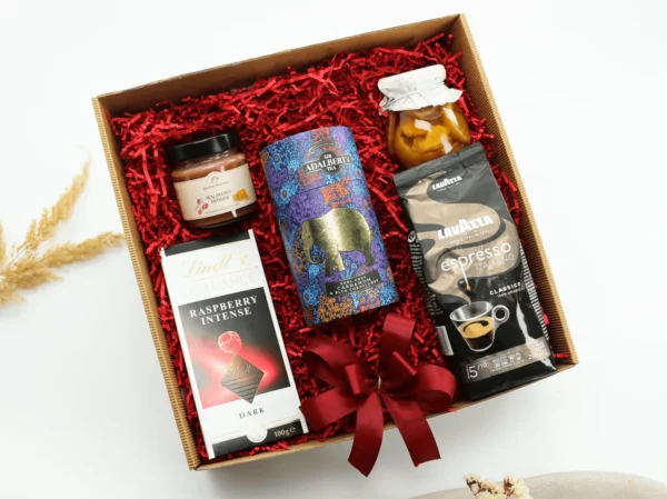 Zestaw Prezentowy z&nbsp;kawą ziarnistą Lavazza „Malinowe Rozkosze”  -  Giftoria - zestawy prezentowe