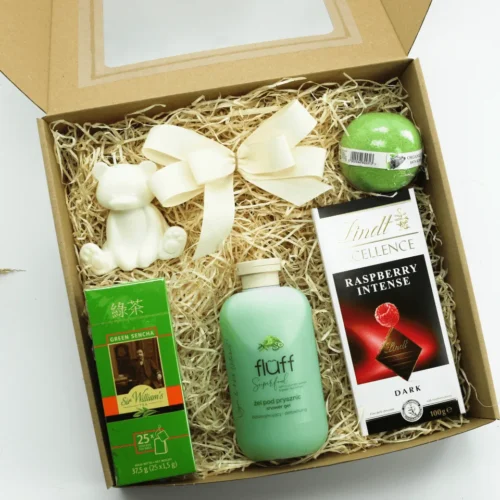 Zestaw Prezentowy „Relaks z&nbsp;Nutą Maliny” – chwila spokoju, która&nbsp;otula zmysły  -  Giftoria - zestawy prezentowe