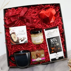 Zestaw Prezentowy „Zmysłowa Przyjemność” – Herbata, Miód i&nbsp;Praliny  -  Giftoria - zestawy prezentowe